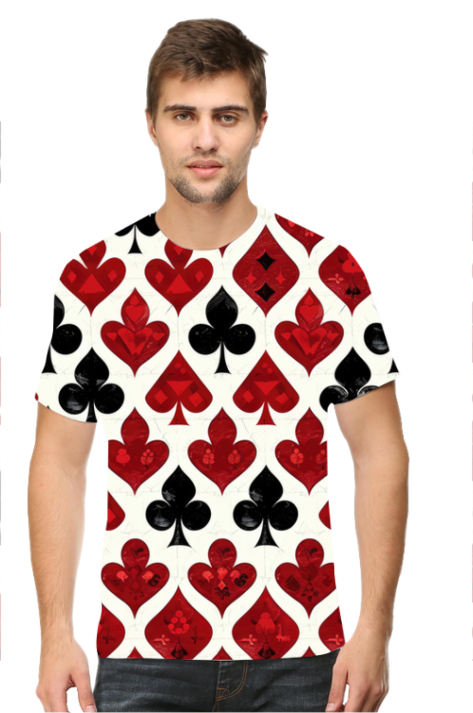 Playing Card All Over Printed T-Shirt