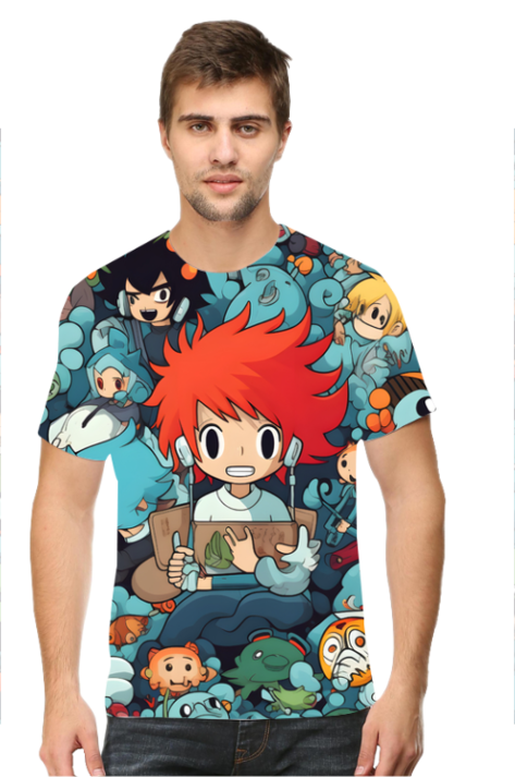 Cartoon Anime All Over Printed T-Shirts