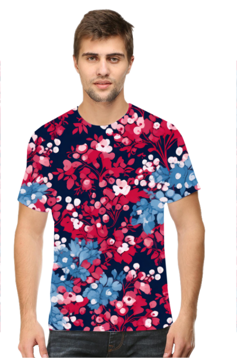 Tiny Flower All-Over Printed T-Shirts