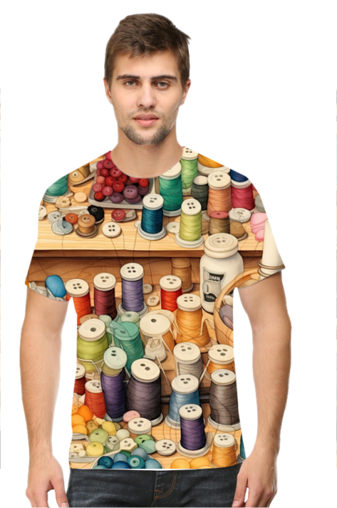 Sewing Pattern All-Over Printed T-Shirts