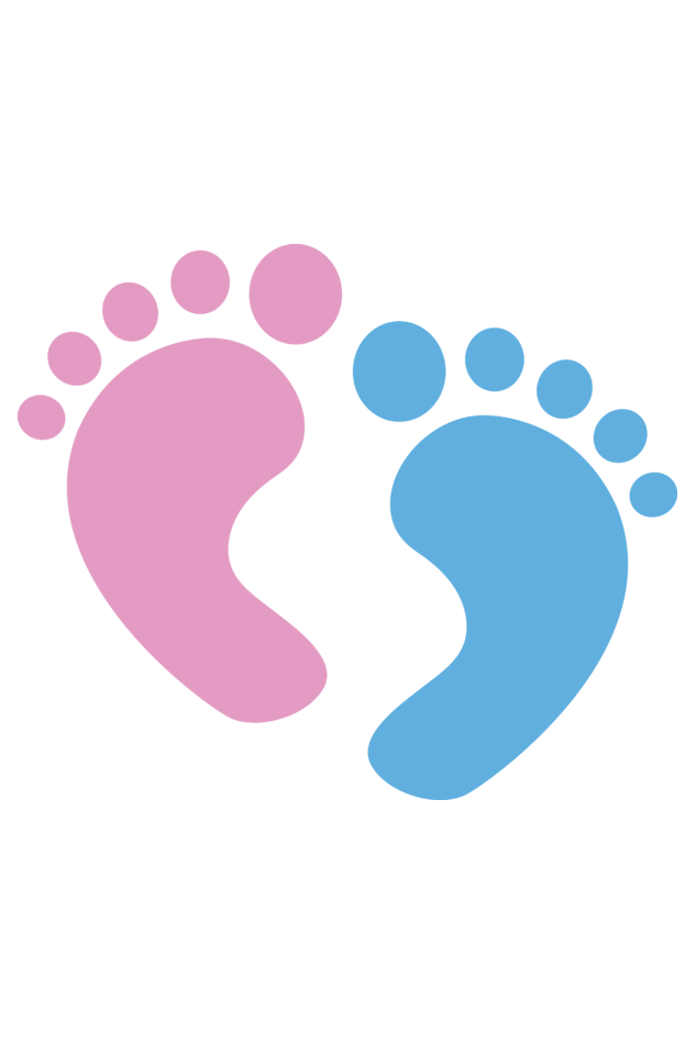 Maternity Half Sleeve T-Shirt with Baby Feet Design