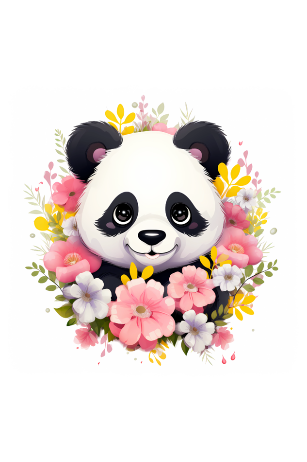 Panda Tote Bags with Zipper
