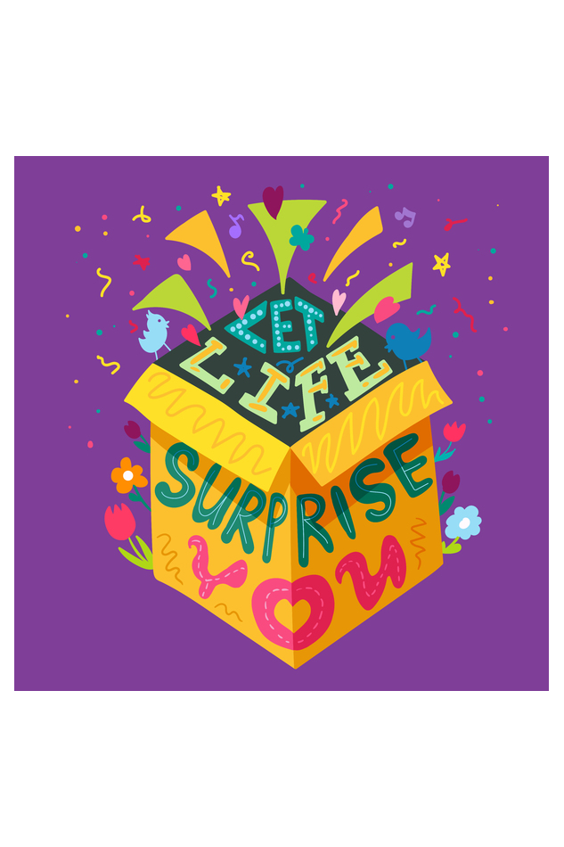 Let Life Surprise You - Tote Bag with Zipper