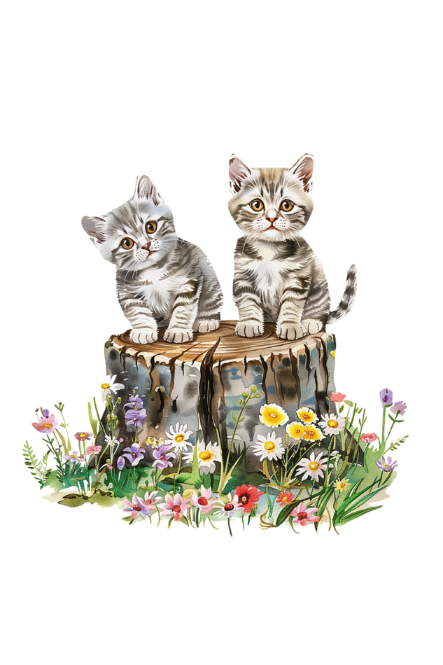 Cute Cat Tote Bags with Zipper