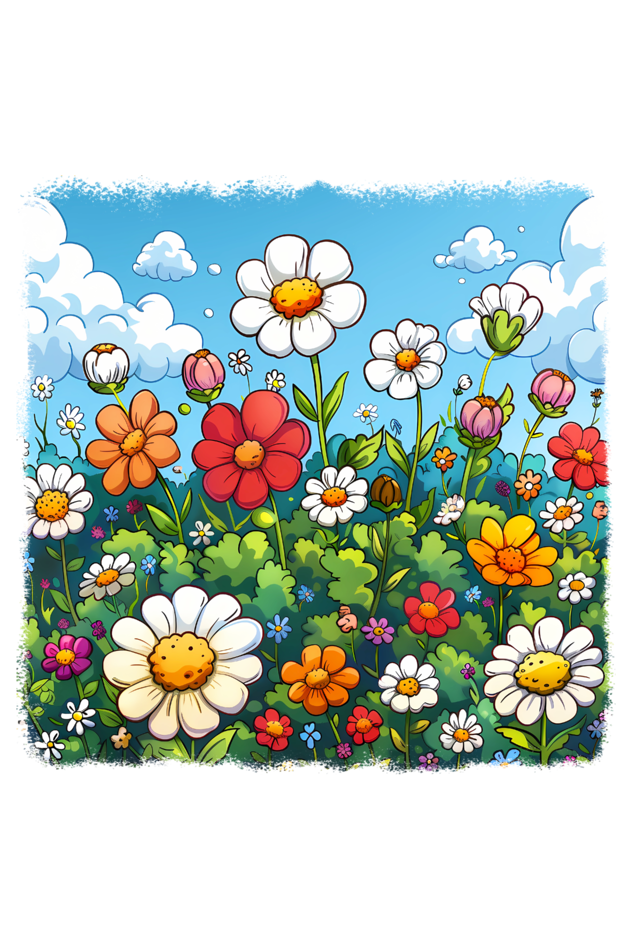 Flower Tote Bags with Zipper