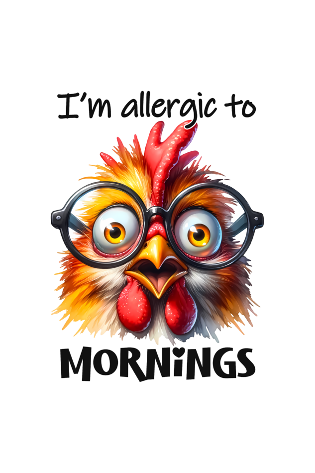 i am allergic to mornings - Tote Bags with Zipper