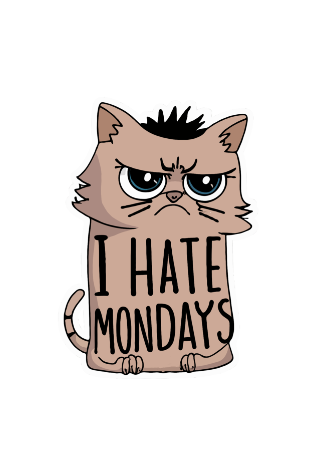 I Hate Mondays - Tote Bags with Zipper