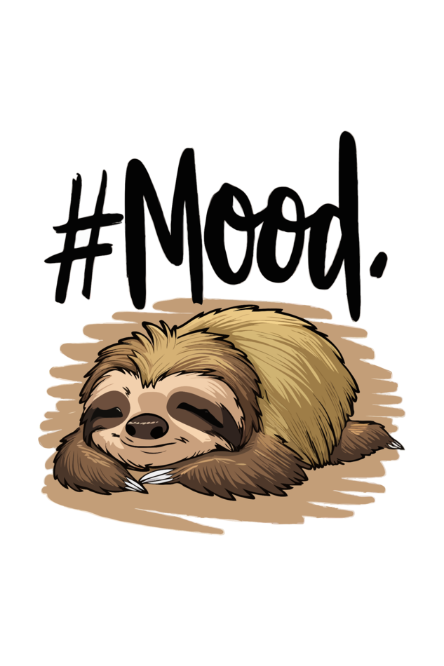 Cute Sloth Mood - Tote Bags with Zipper