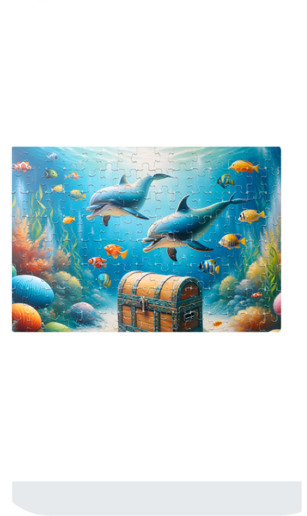 "Under the Water Kids Puzzle – 120-Piece Fun and Educational Ocean-Themed Puzzle"