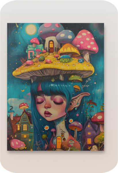 Metal poster - Trippy art