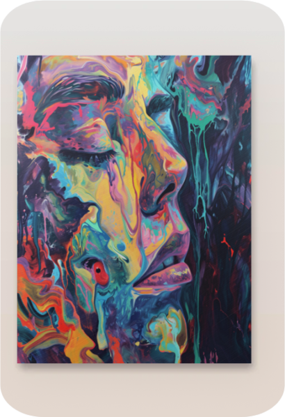 Metal poster - Trippy art