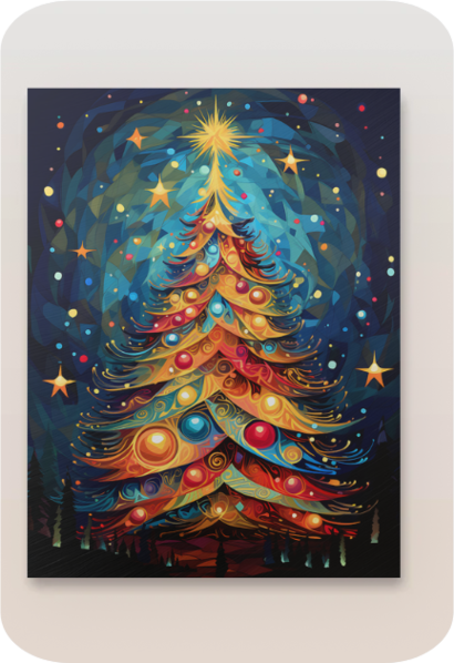 Metal Posters - Christmas Tree