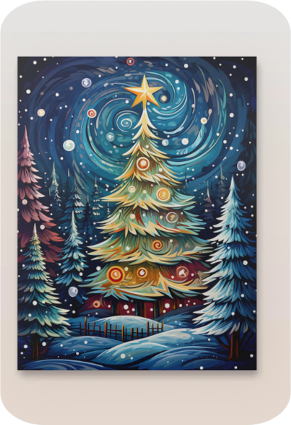 Metal poster - Christmas tree