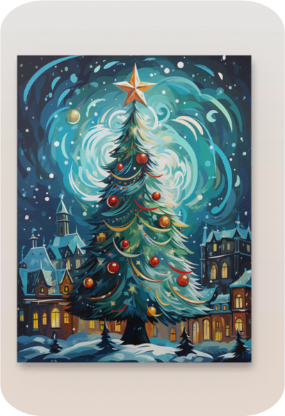 Metal Poster - Christmas Tree