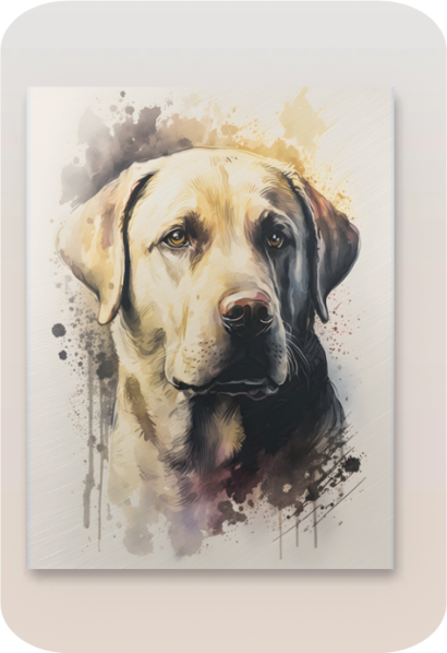 Metal Poster - Watercolor Labrador Retriever