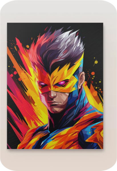 Metal Poster - Superhero