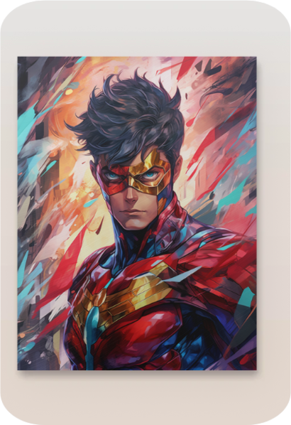 Metal Poster - Superhero