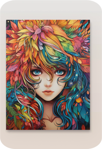 Metal Poster - Anime Girl