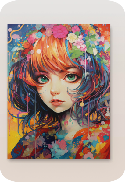 Metal poster - Anime Girl