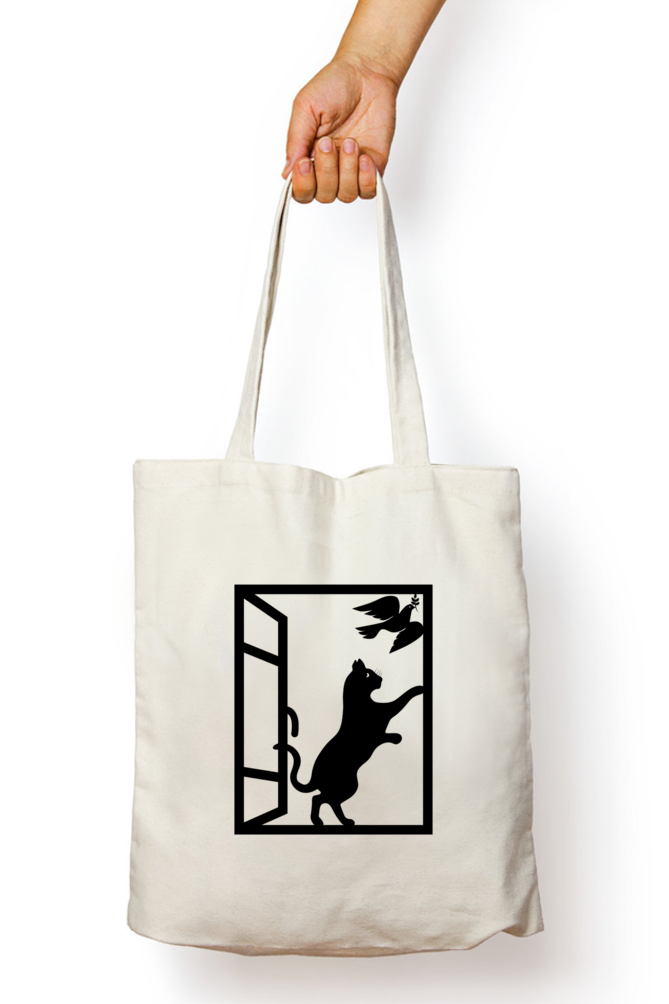 Cat - Tote Bags with Zipper