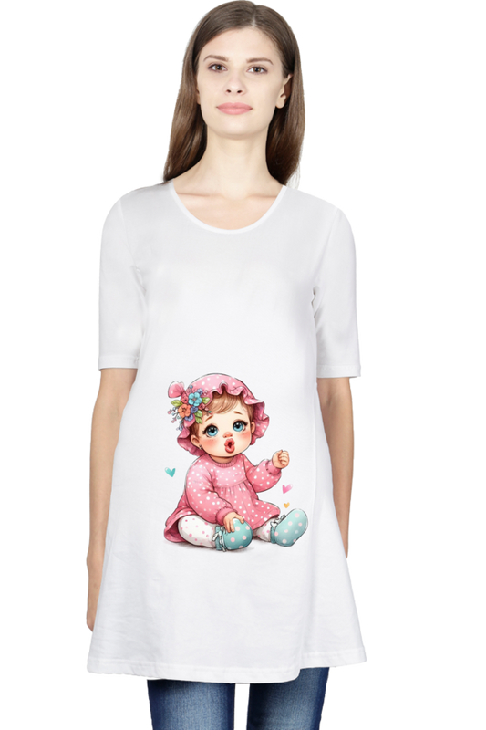 Baby in Tummy Maternity Half Sleeve T-Shirt
