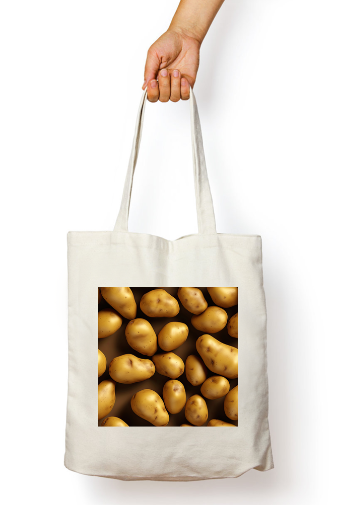 Fresh Potato Tote Bags with Zipper