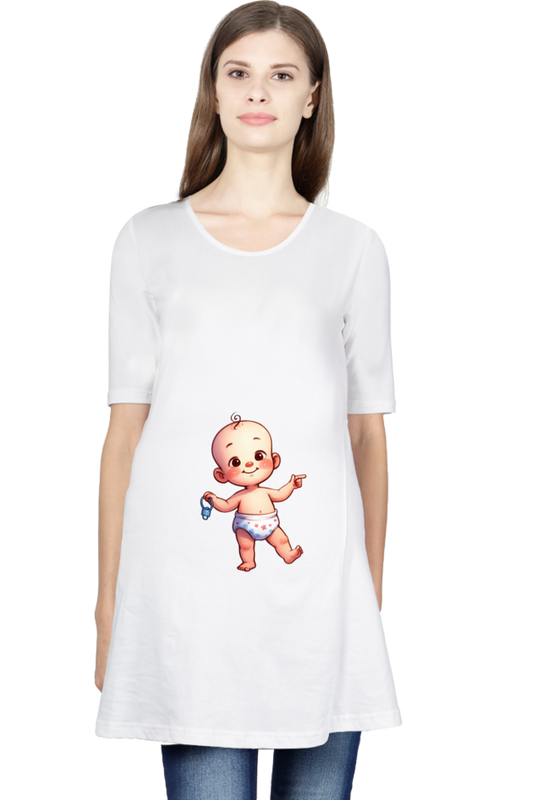 Baby in Tummy Maternity Half Sleeve T-Shirt