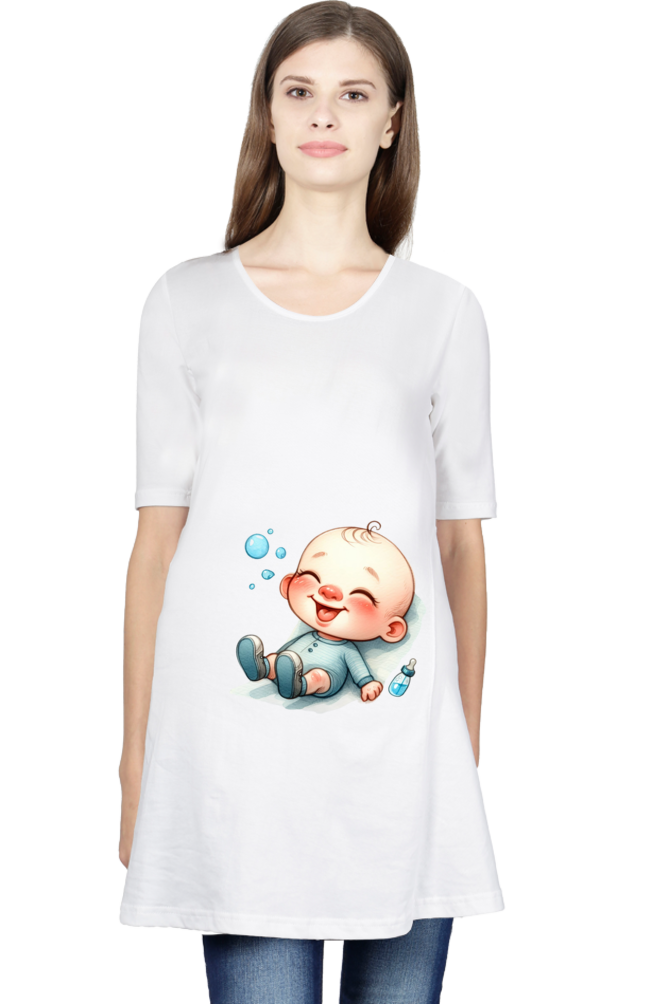 Baby in Tummy Maternity Half Sleeve T-Shirt