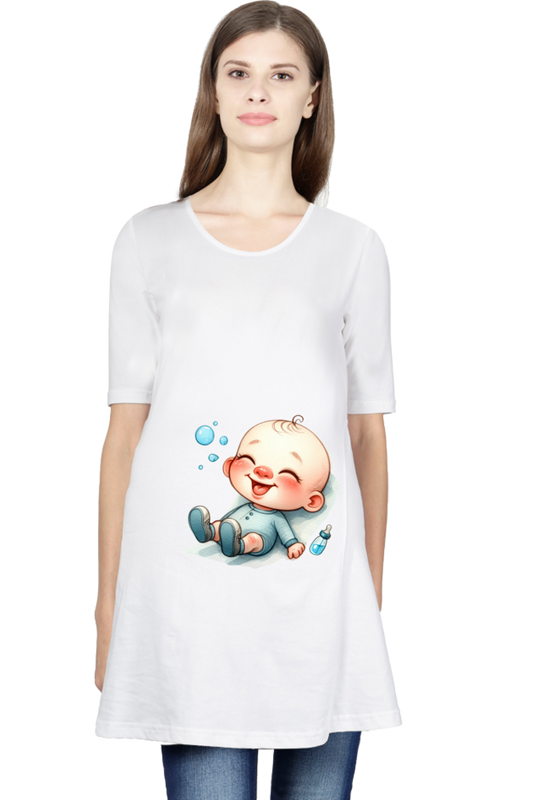 Baby in Tummy Maternity Half Sleeve T-Shirt