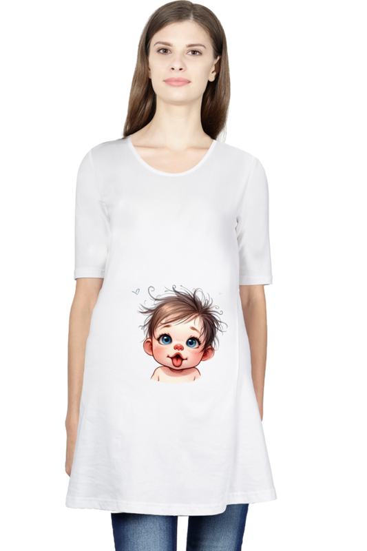 Baby in Tummy Maternity Half Sleeve T-Shirt