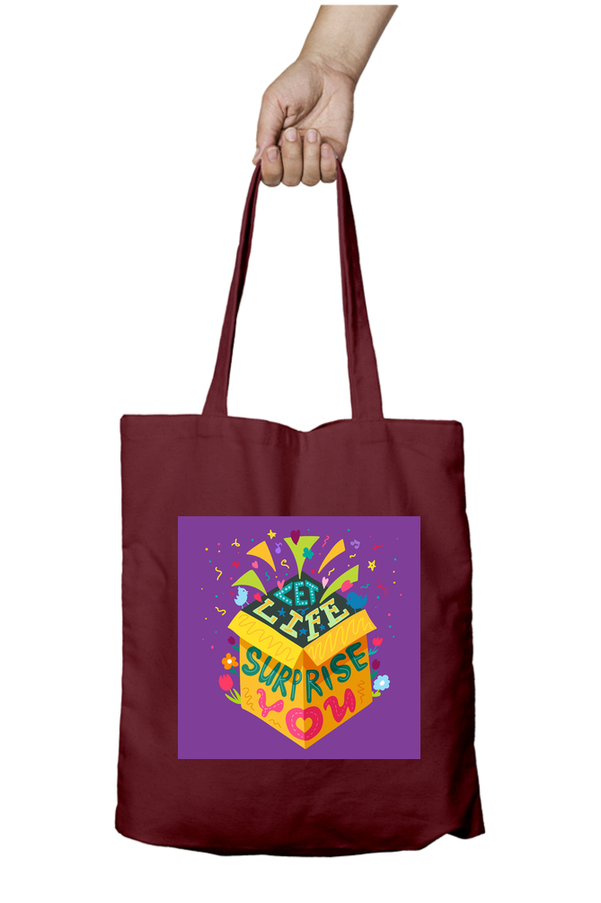 Let Life Surprise You - Tote Bag with Zipper