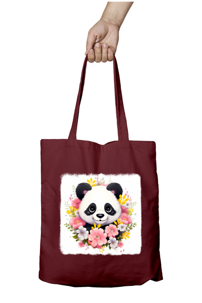 Panda Tote Bags with Zipper