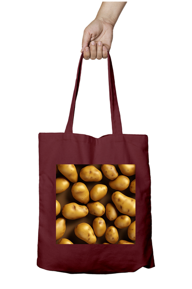 Fresh Potato Tote Bags with Zipper