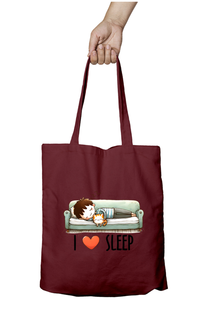I Love Sleep - Tote Bags with Zipper