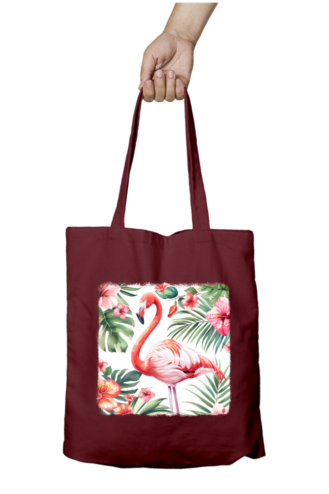 Flamingo Tote Bags with Zipper