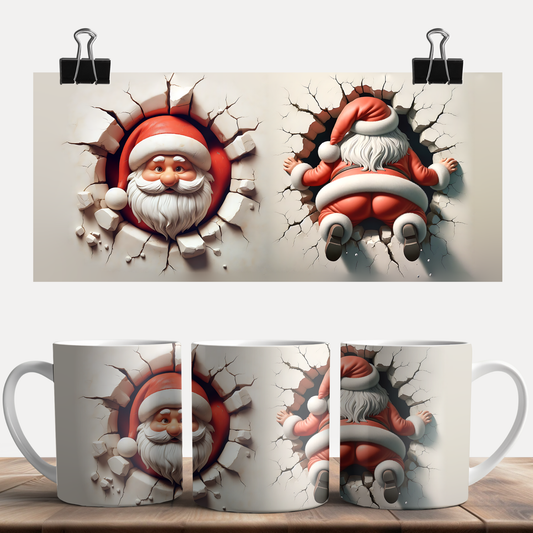 Christmas Santa Claus both side Mug