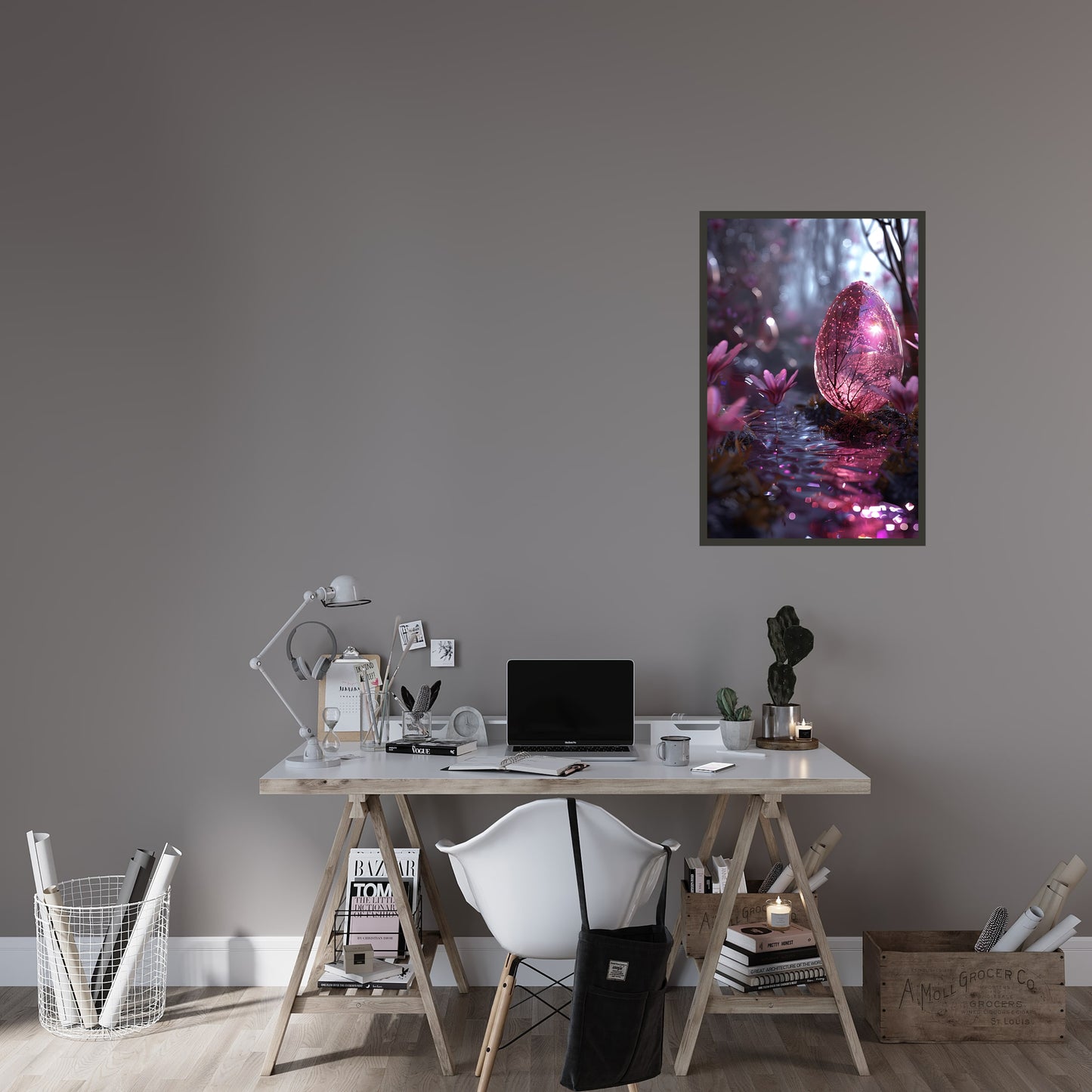 Fantasy Whimsical Easter Egg Wall Art