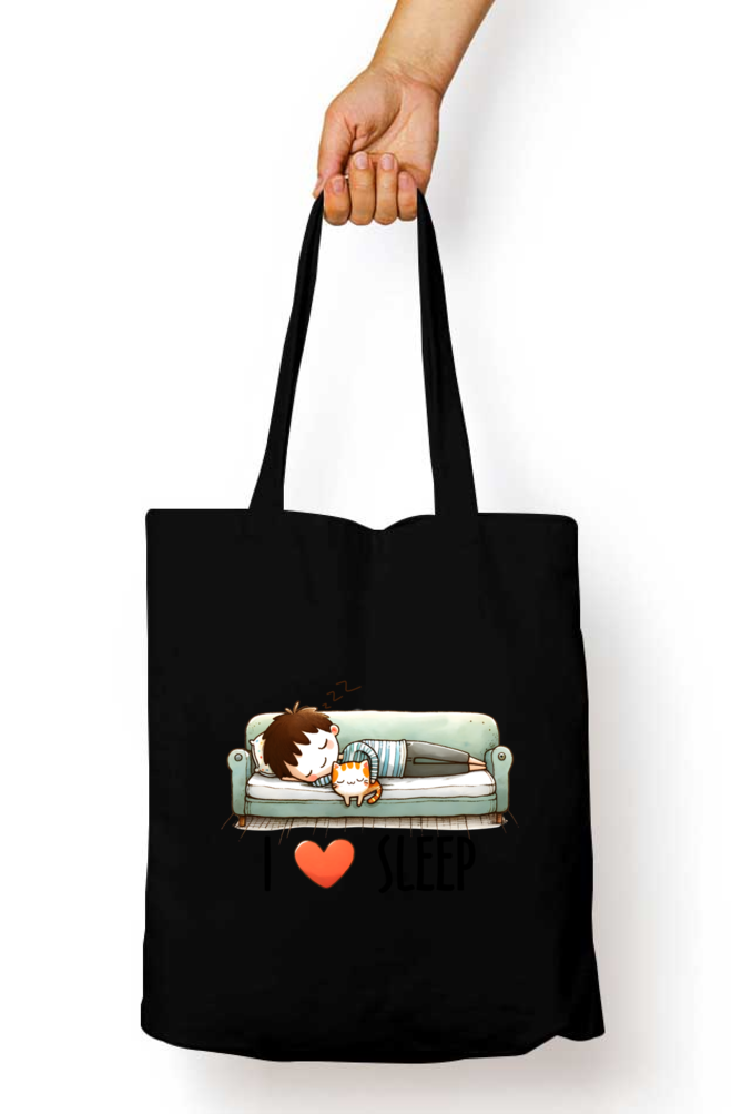 I Love Sleep - Tote Bags with Zipper