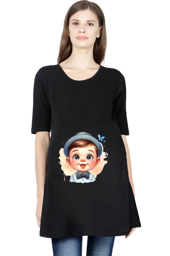 Baby in Tummy Maternity Half Sleeve T-Shirt