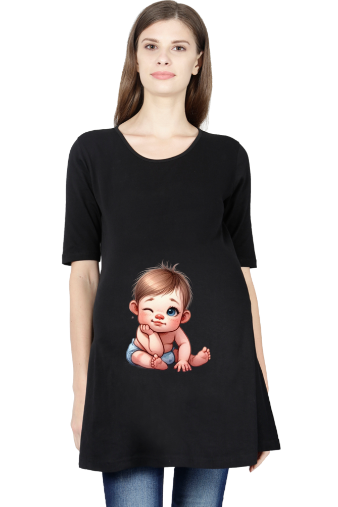 Baby in Tummy Maternity Half Sleeve T-Shirt