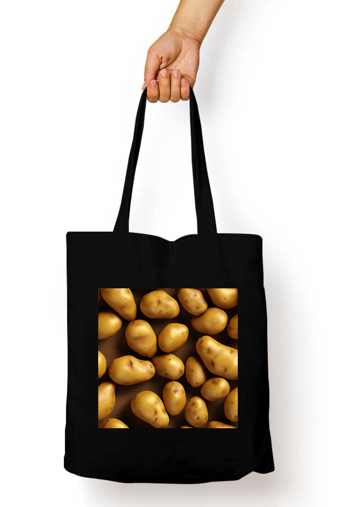 Fresh Potato Tote Bags with Zipper