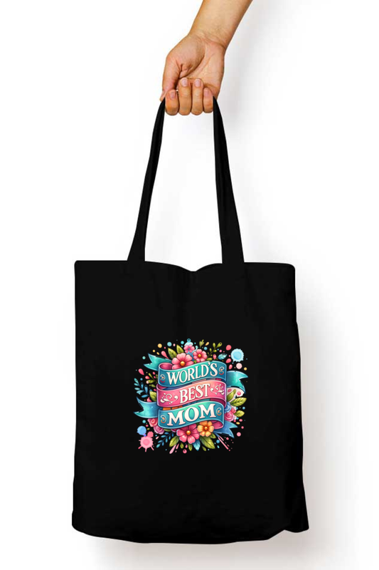 World's Best Mom - Tote Bags with Zipper