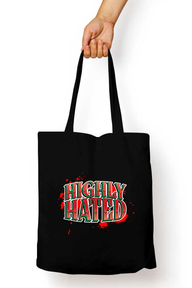 Highly Hated - Tote Bags with Zipper