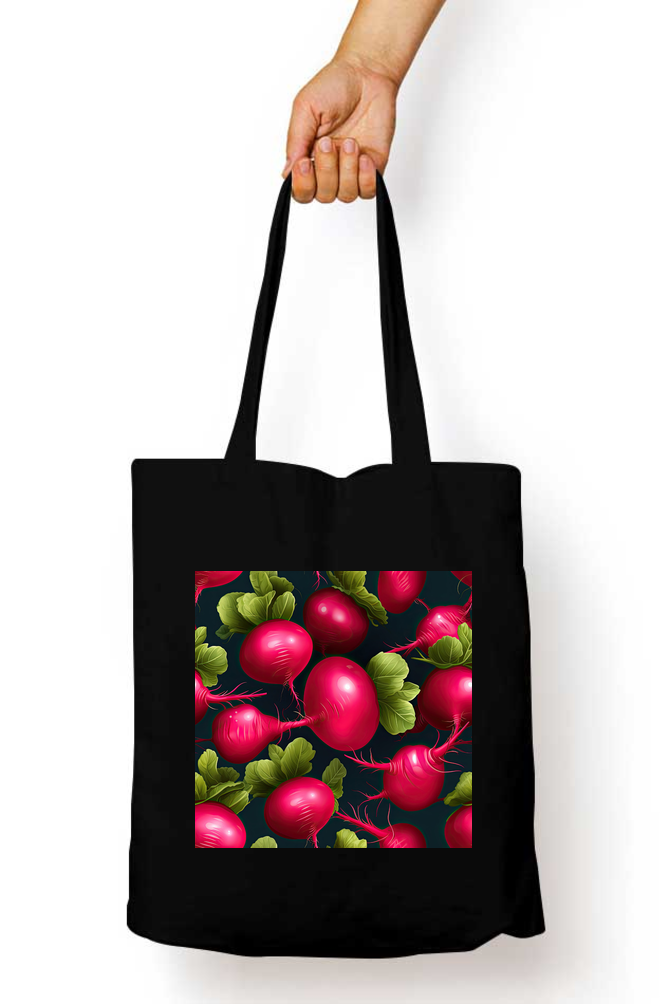 Beetroot Tote Bags with Zipper