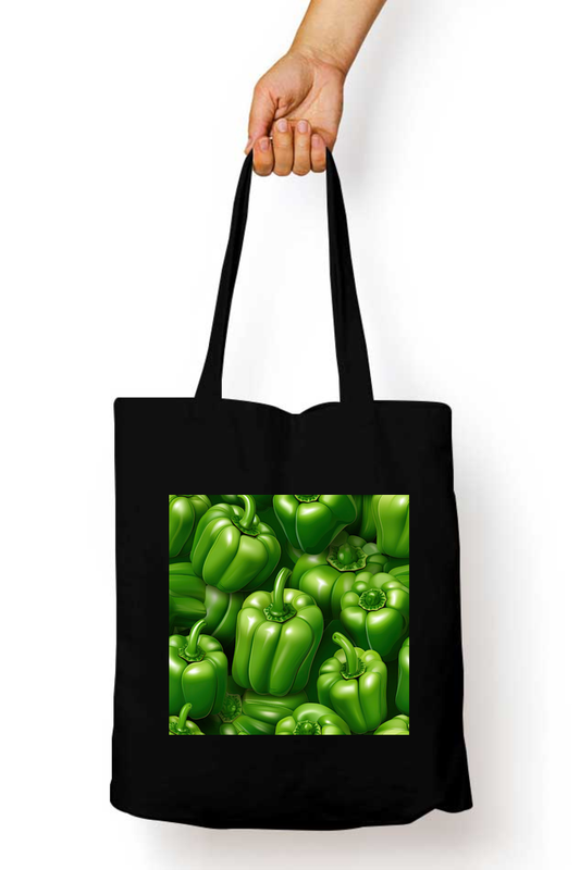 Green Chili Pepper Tote Bags with Zipper