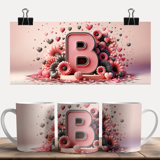 Valentine Alphabet B Mug
