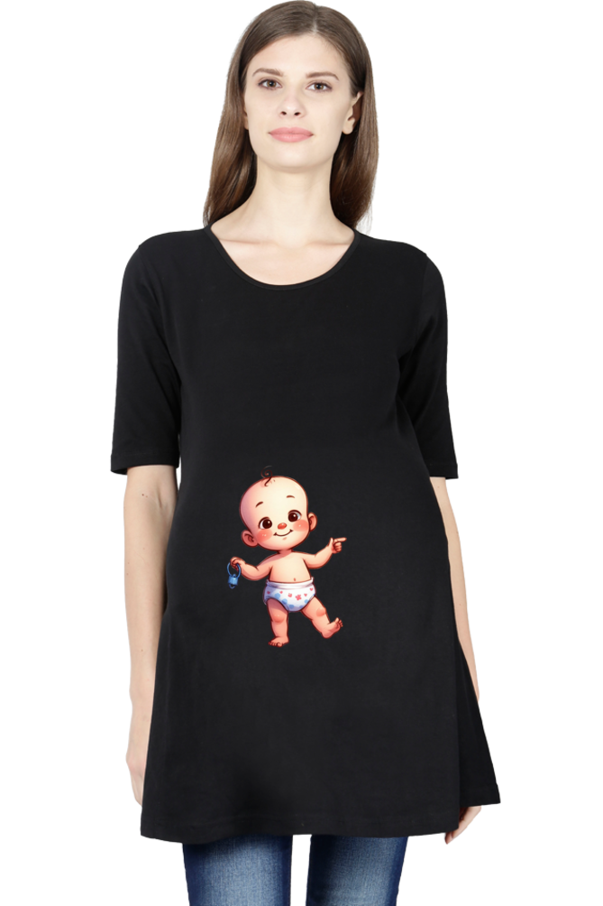Baby in Tummy Maternity Half Sleeve T-Shirt
