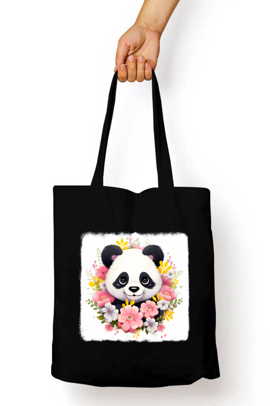 Panda Tote Bags with Zipper