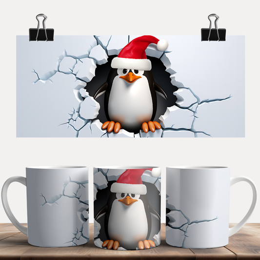 3D Christmas Penguin
