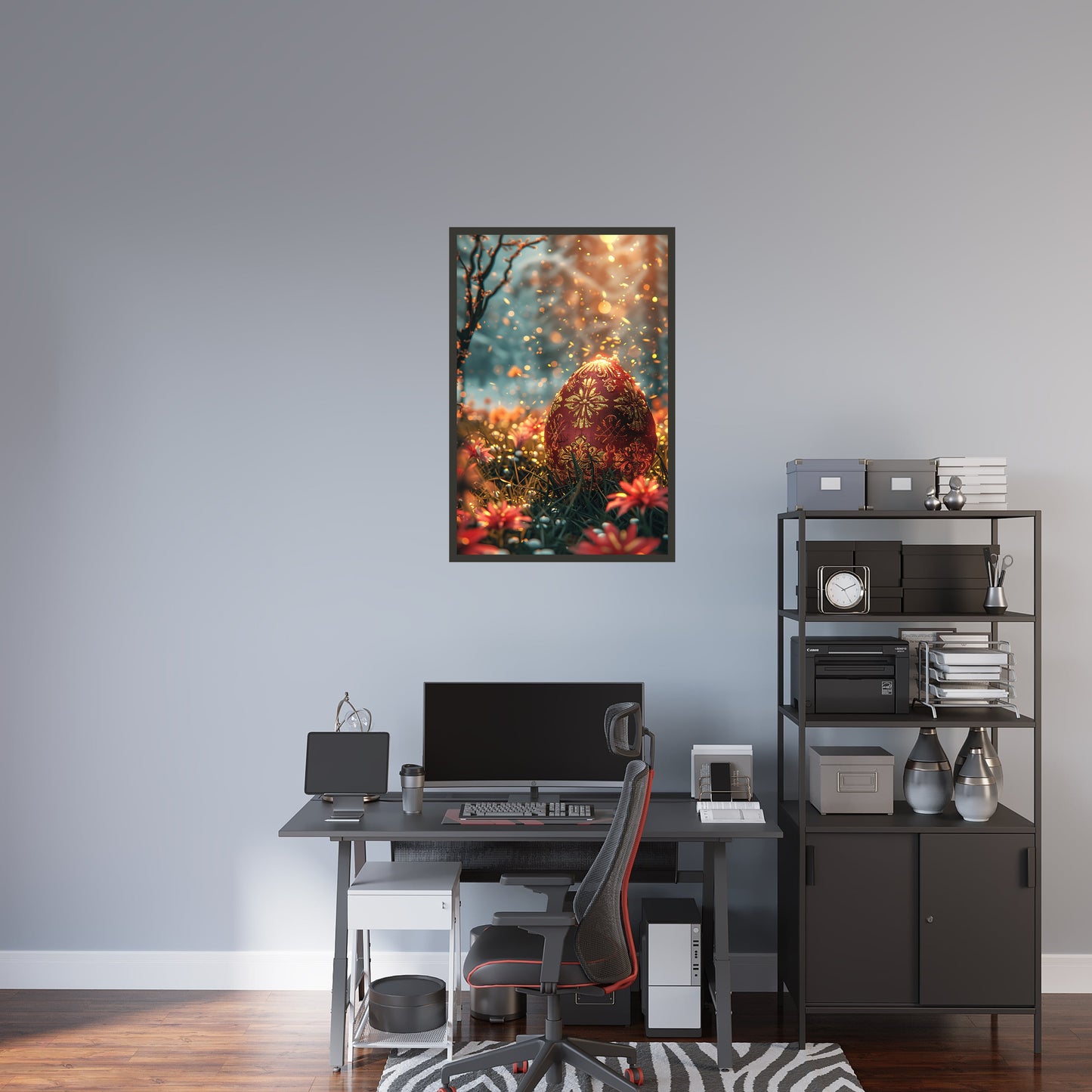 Fantasy Whimsical Easter Egg Wall Art